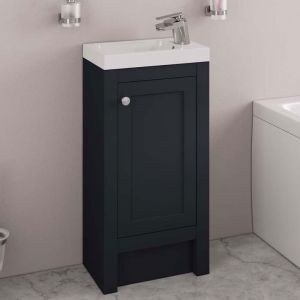 Eastbrook Hardwick 390 Anthracite Floor Standing Cloakroom Vanity Unit