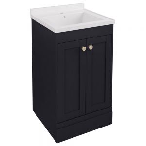 Eastbrook Hardwick 500 Anthracite Floor Standing Square Vanity Unit