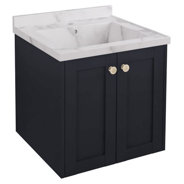 Eastbrook Hardwick 500 Anthracite Wall Hung Square Vanity Unit