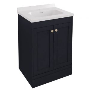Eastbrook Hardwick 600 Anthracite Floor Standing Square Vanity Unit