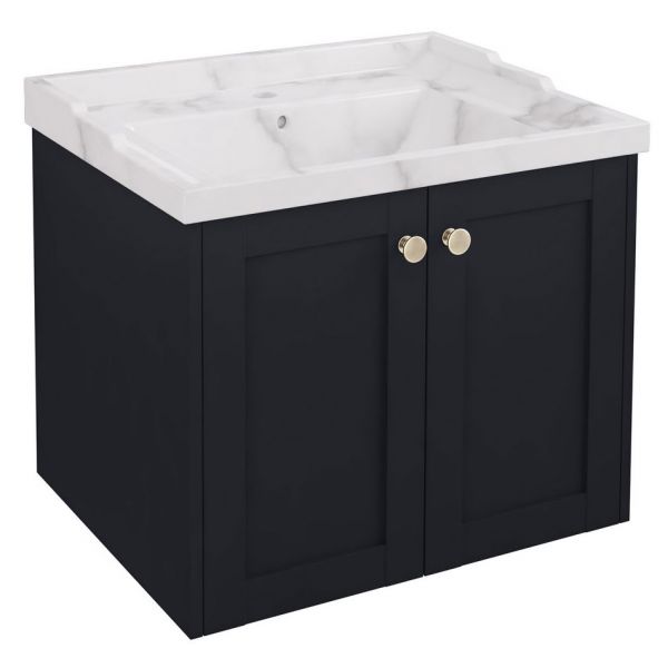 Eastbrook Hardwick 600 Anthracite Wall Hung Square Vanity Unit