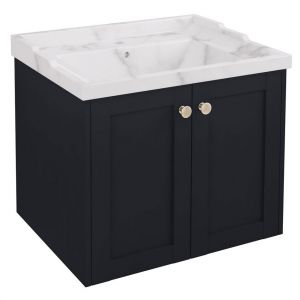 Eastbrook Hardwick 600 Anthracite Wall Hung Square Vanity Unit