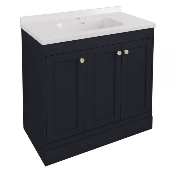 Eastbrook Hardwick 900 Anthracite Floor Standing Square Vanity Unit