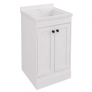 Eastbrook Hardwick 500 White Floor Standing Square Vanity Unit