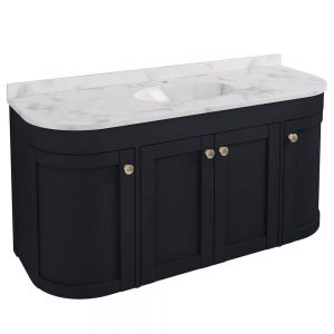 Eastbrook Hardwick 1200 Anthracite Wall Hung Curved Vanity Unit