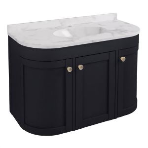 Eastbrook Hardwick 900 Anthracite Wall Hung Curved Vanity Unit