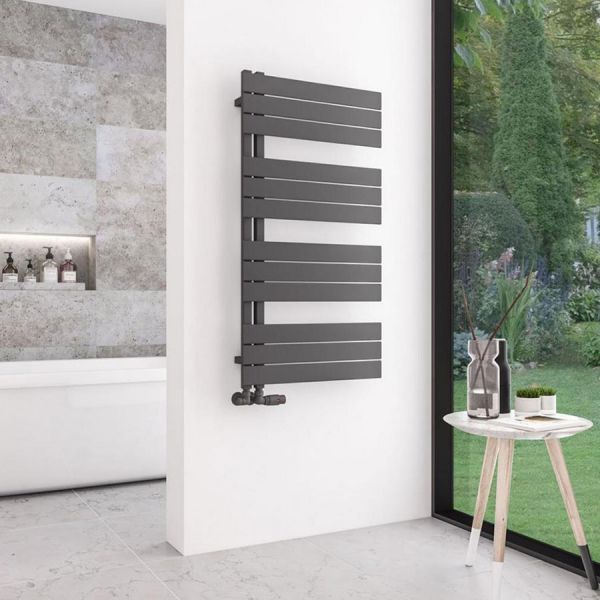 Eastbrook Helmsley 1150 x 600 Matt Anthracite Designer Towel Rail #2