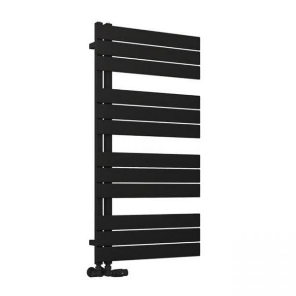 Eastbrook Helmsley 1150 x 600 Matt Black Designer Towel Rail
