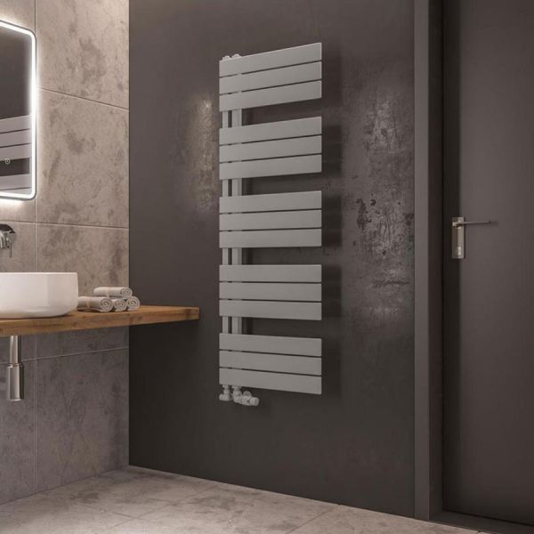 Eastbrook Helmsley 1400 x 500 Matt Grey Designer Towel Rail #2