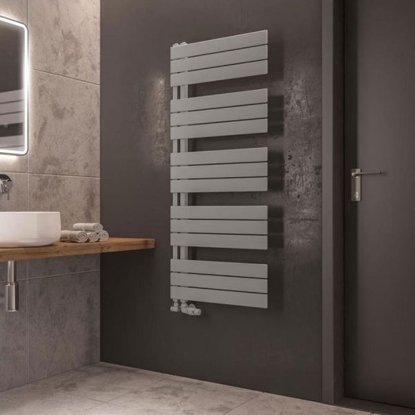 Eastbrook Helmsley 1400 x 600 Matt Grey Designer Towel Rail #2