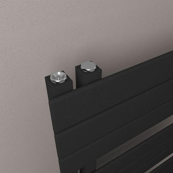 Eastbrook Helmsley 1640 x 600 Matt Black Designer Towel Rail #3