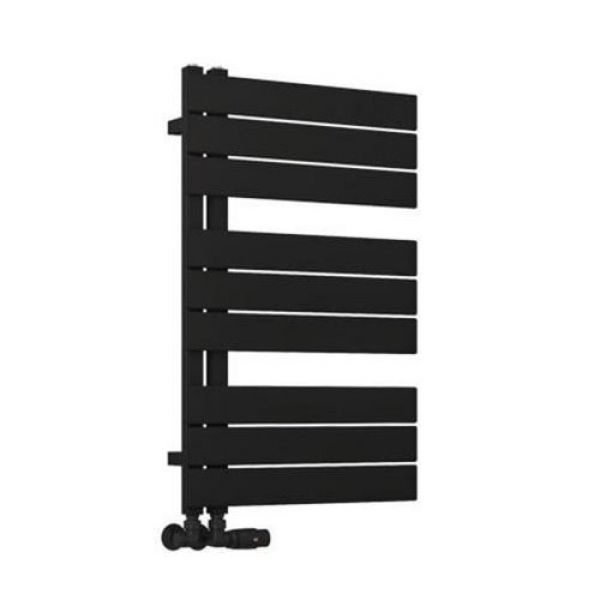 Eastbrook Helmsley 800 x 500 Matt Black Designer Towel Rail