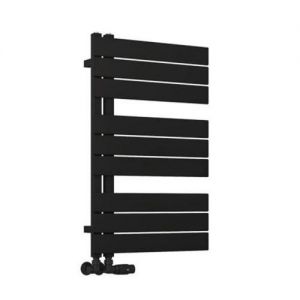Eastbrook Helmsley 800 x 500 Matt Black Designer Towel Rail