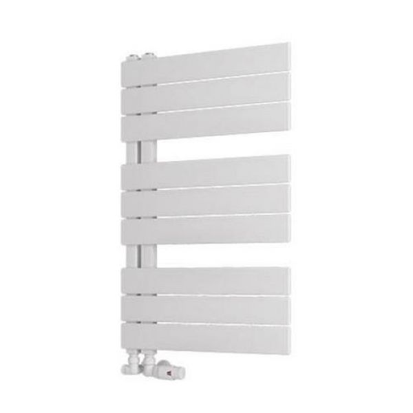 Eastbrook Helmsley 800 x 500 Matt White Designer Towel Rail