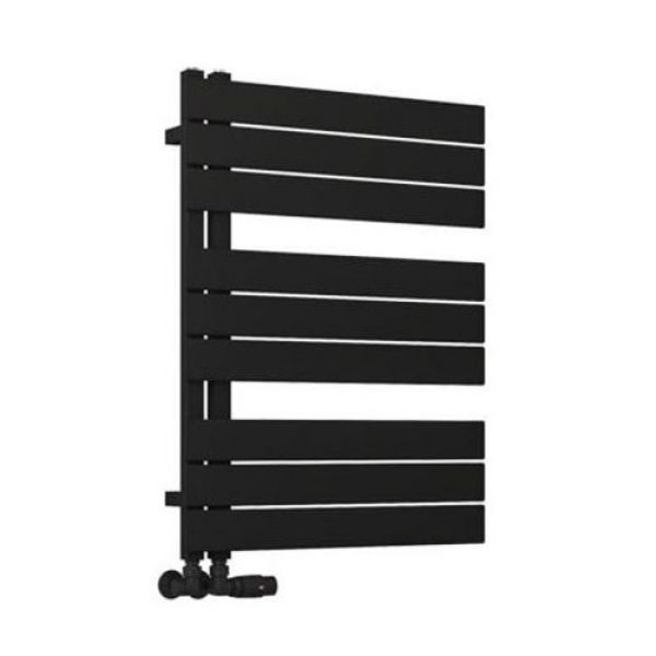 Eastbrook Helmsley 800 x 600 Matt Black Designer Towel Rail