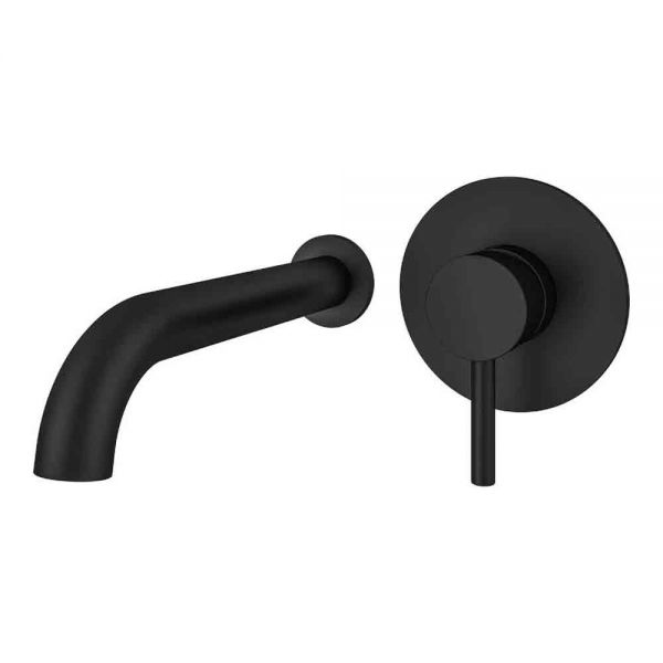 Eastbrook Heyford Black Wall Mounted Bath Filler Tap