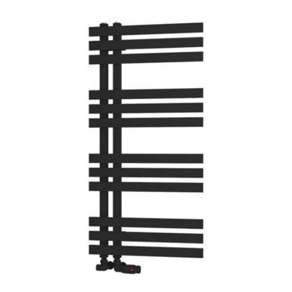 Eastbrook Hurley 1000 x 500 Matt Black Designer Towel Rail