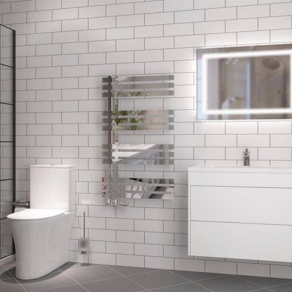 Eastbrook Hurley 1000 x 600 Chrome Designer Towel Rail #2