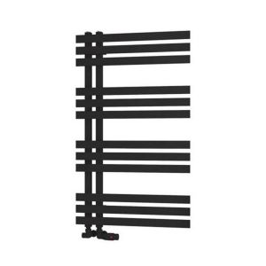 Eastbrook Hurley 1000 x 600 Matt Black Designer Towel Rail