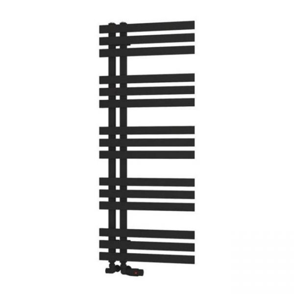 Eastbrook Hurley 1200 x 500 Matt Black Designer Towel Rail