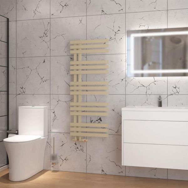 Eastbrook Hurley 1200 x 500 Matt Cappuccino Designer Towel Rail #2