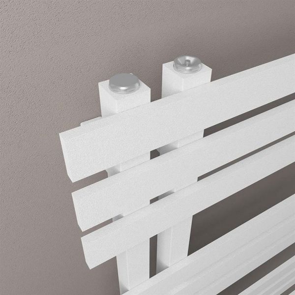 Eastbrook Hurley 1200 x 500 Matt White Designer Towel Rail #3