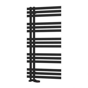 Eastbrook Hurley 1200 x 600 Matt Black Designer Towel Rail