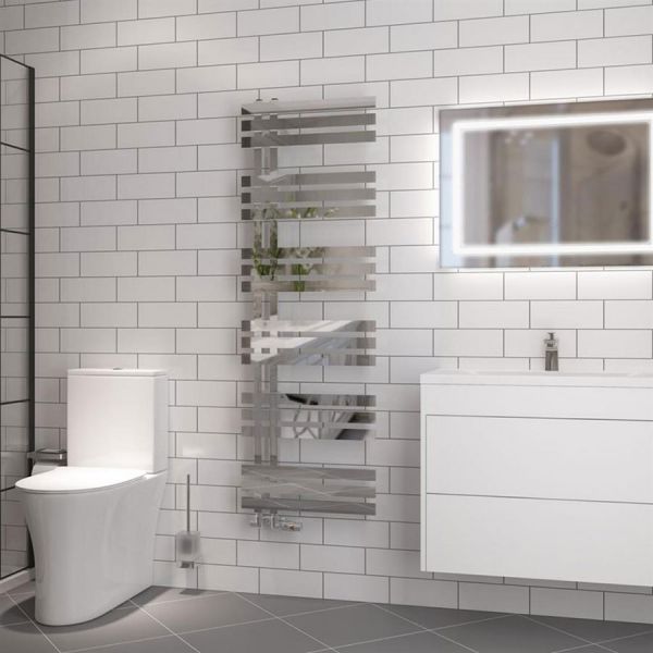 Eastbrook Hurley 1500 x 500 Chrome Designer Towel Rail #2