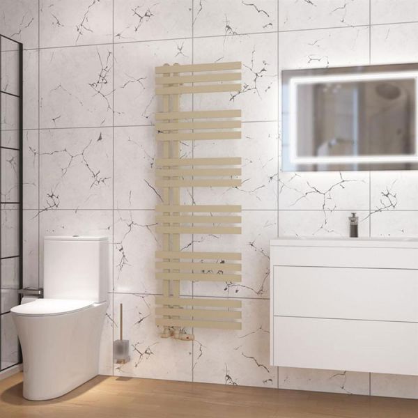 Eastbrook Hurley 1500 x 500 Matt Cappuccino Designer Towel Rail #2