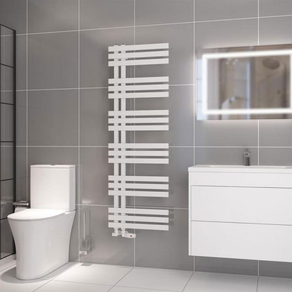 Eastbrook Hurley 1500 x 500 Matt White Designer Towel Rail #2