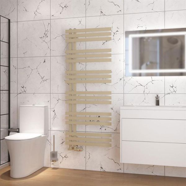 Eastbrook Hurley 1500 x 600 Matt Cappuccino Designer Towel Rail #2