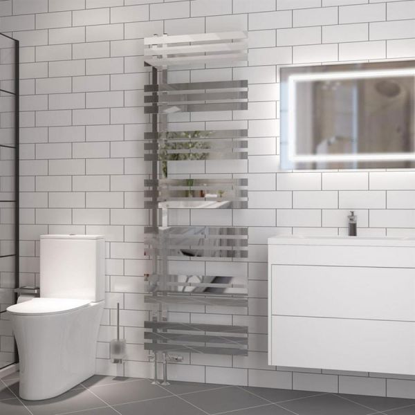 Eastbrook Hurley 1800 x 600 Chrome Designer Towel Rail #2