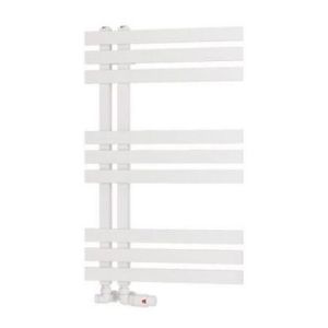 Eastbrook Hurley 800 x 500 Matt White Designer Towel Rail