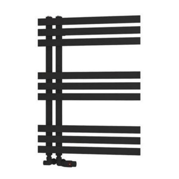 Eastbrook Hurley 800 x 600 Matt Black Designer Towel Rail