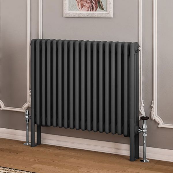 Eastbrook Imperia 600 x 830 Matt Anthracite 3 Column Radiator #2