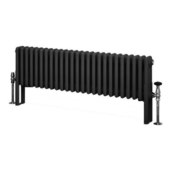 Eastbrook Imperia 300 x 1145 Matt Anthracite 3 Column Radiator #2