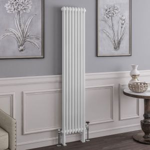 Eastbrook Imperia 1800 x 380 Gloss White 2 Column Radiator