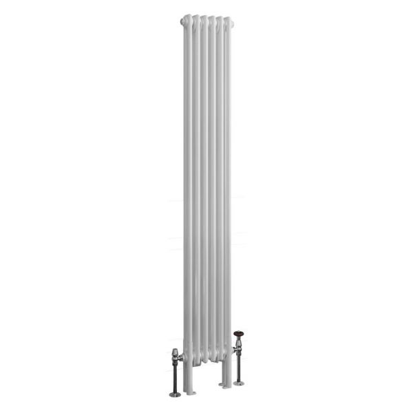 Eastbrook Imperia 1800 x 290 Gloss White 2 Column Radiator #2