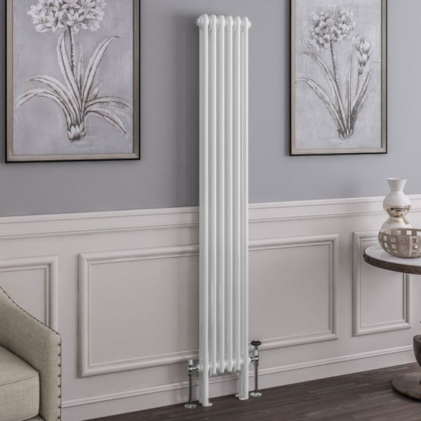 Eastbrook Imperia 1800 x 290 Gloss White 2 Column Radiator