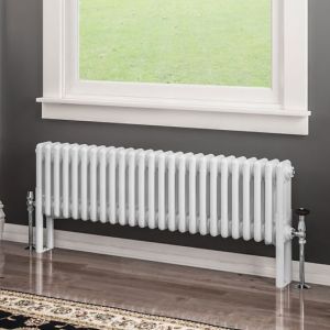 Eastbrook Imperia 300 x 1145 Gloss White 3 Column Radiator