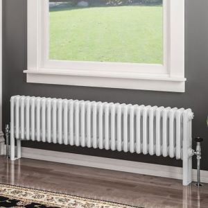 Eastbrook Imperia 300 x 1370 Gloss White 3 Column Radiator