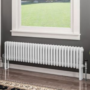 Eastbrook Imperia 300 x 1370 Gloss White 3 Column Radiator