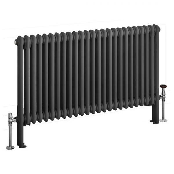 Eastbrook Imperia 600 x 1145 Matt Anthracite 2 Column Radiator #2