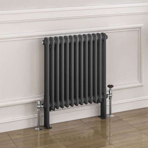 Eastbrook Imperia 600 x 605 Matt Anthracite 2 Column Radiator