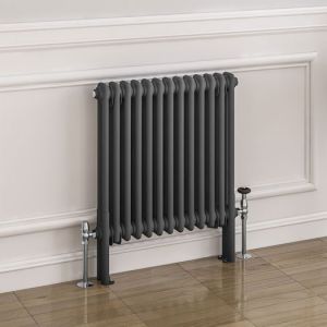Eastbrook Imperia 600 x 605 Matt Anthracite 2 Column Radiator