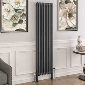 Eastbrook Imperia 1800 x 470 Matt Anthracite 2 Column Radiator