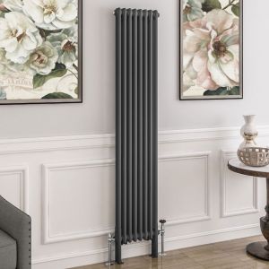 Eastbrook Imperia 1800 x 380 Matt Anthracite 2 Column Radiator