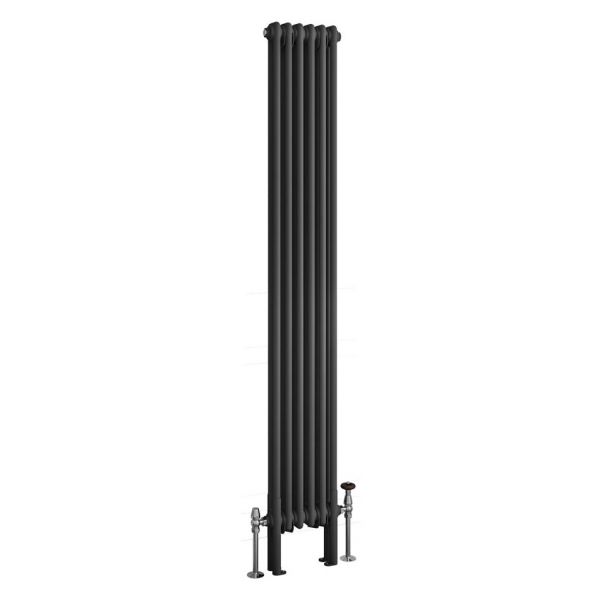 Eastbrook Imperia 1800 x 290 Matt Anthracite 2 Column Radiator #2