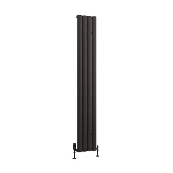 Eastbrook Kelmscott 1800 x 275 Matt Anthracite Aluminium Designer Radiator