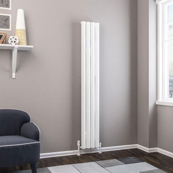 Eastbrook Kelmscott 1800 x 275 Matt White Aluminium Designer Radiator #2